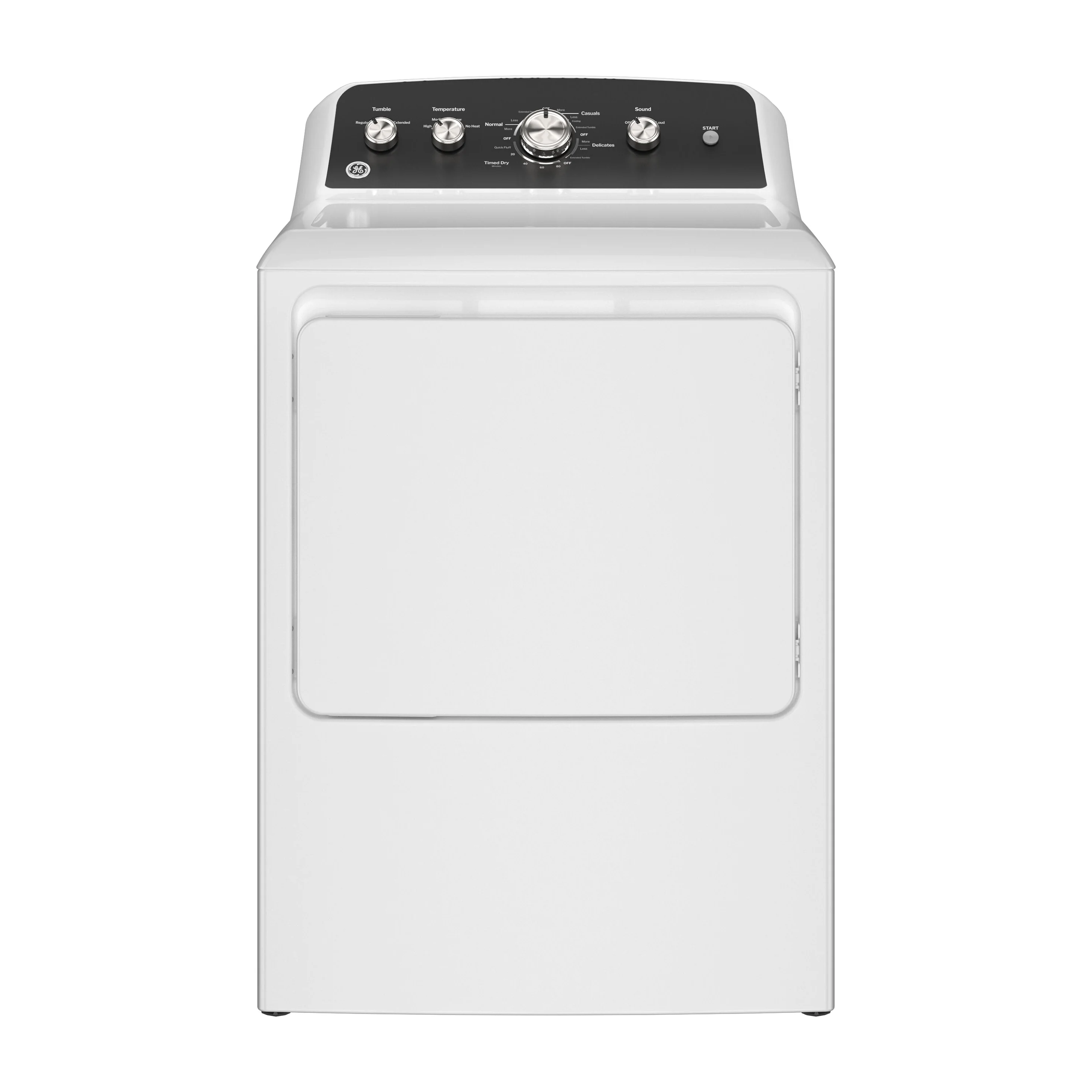 Factory Closeout GE GE® 7.2 cu. ft. Capacity Electric Dryer with Up To 120 ft. Venting and Extended Tumble
