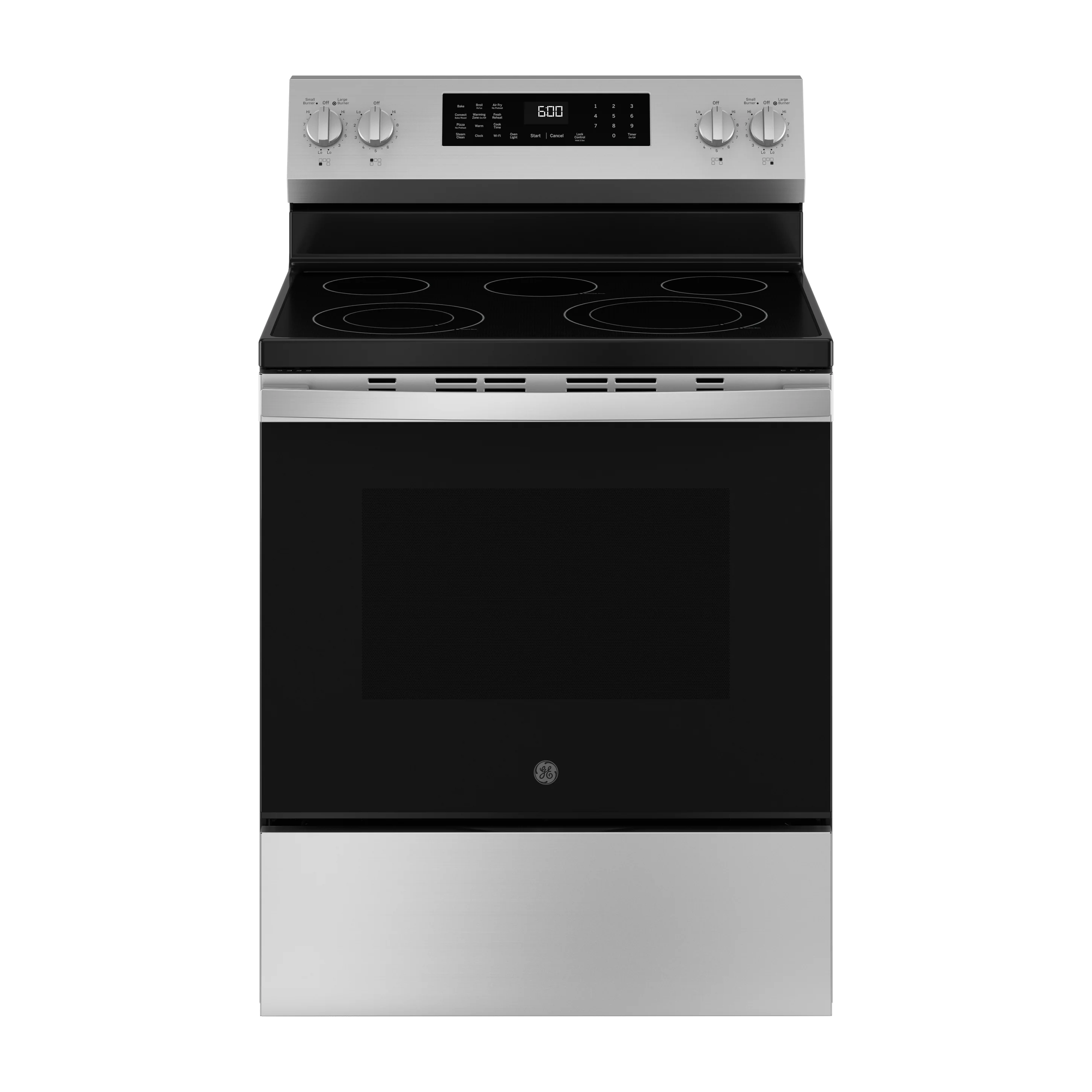 Factory Closeout GE GE® 30" Free-Standing Electric Convection Range with No Preheat Air Fry and EasyWash™ Oven Tray