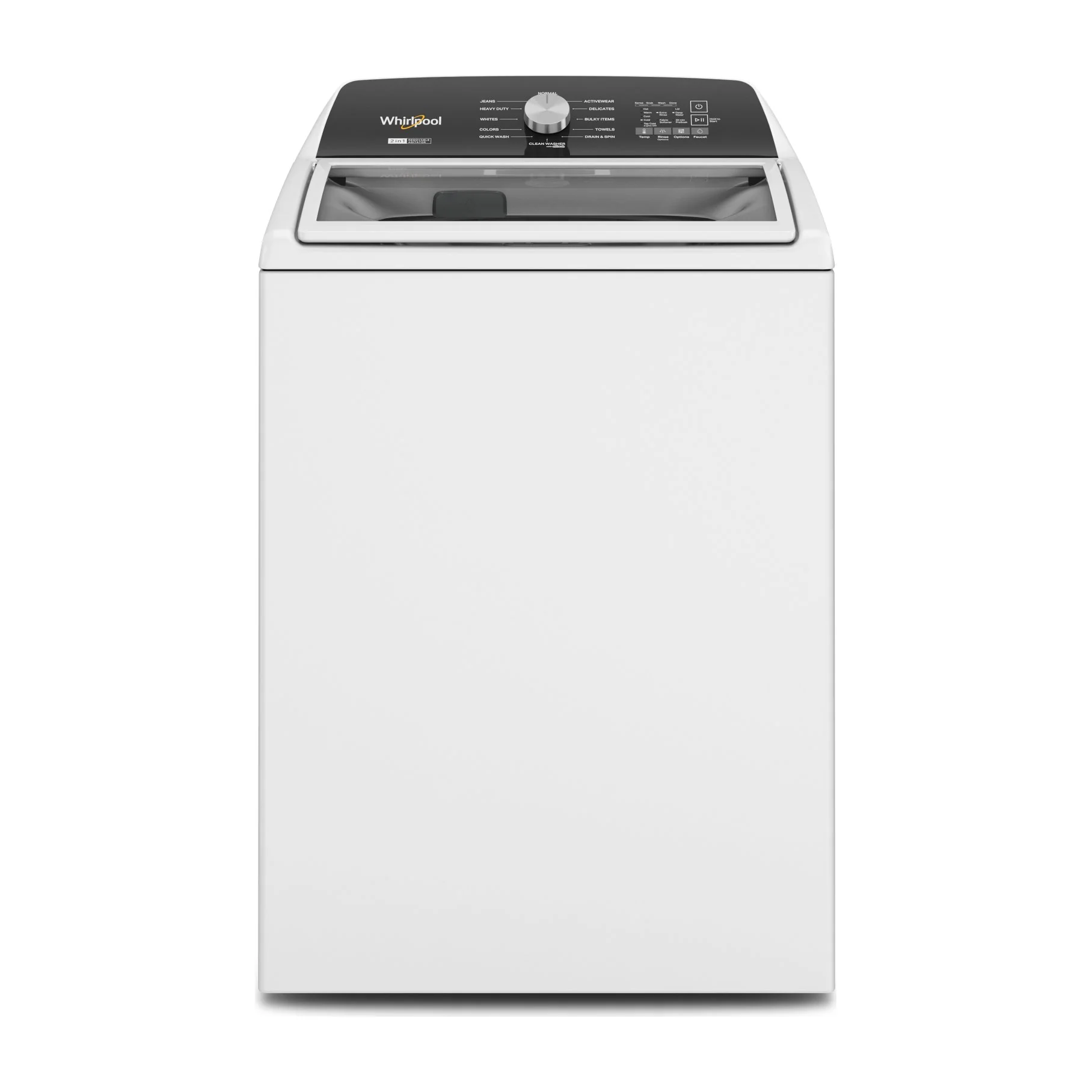 Factory Closeout Whirlpool 4.7-4.8 Cu. Ft. Top Load Washer with 2 in 1 Removable Agitator