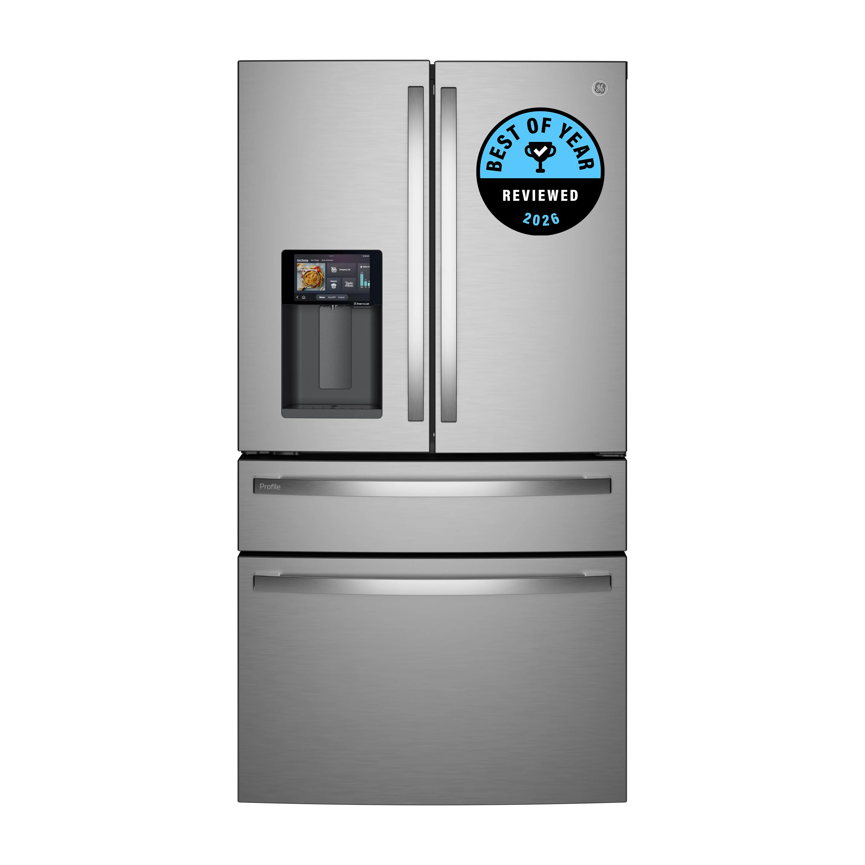 Factory Closeout GE Profile 27.9 CF Refrigeratpr ,4 Door French, Stainless Steel