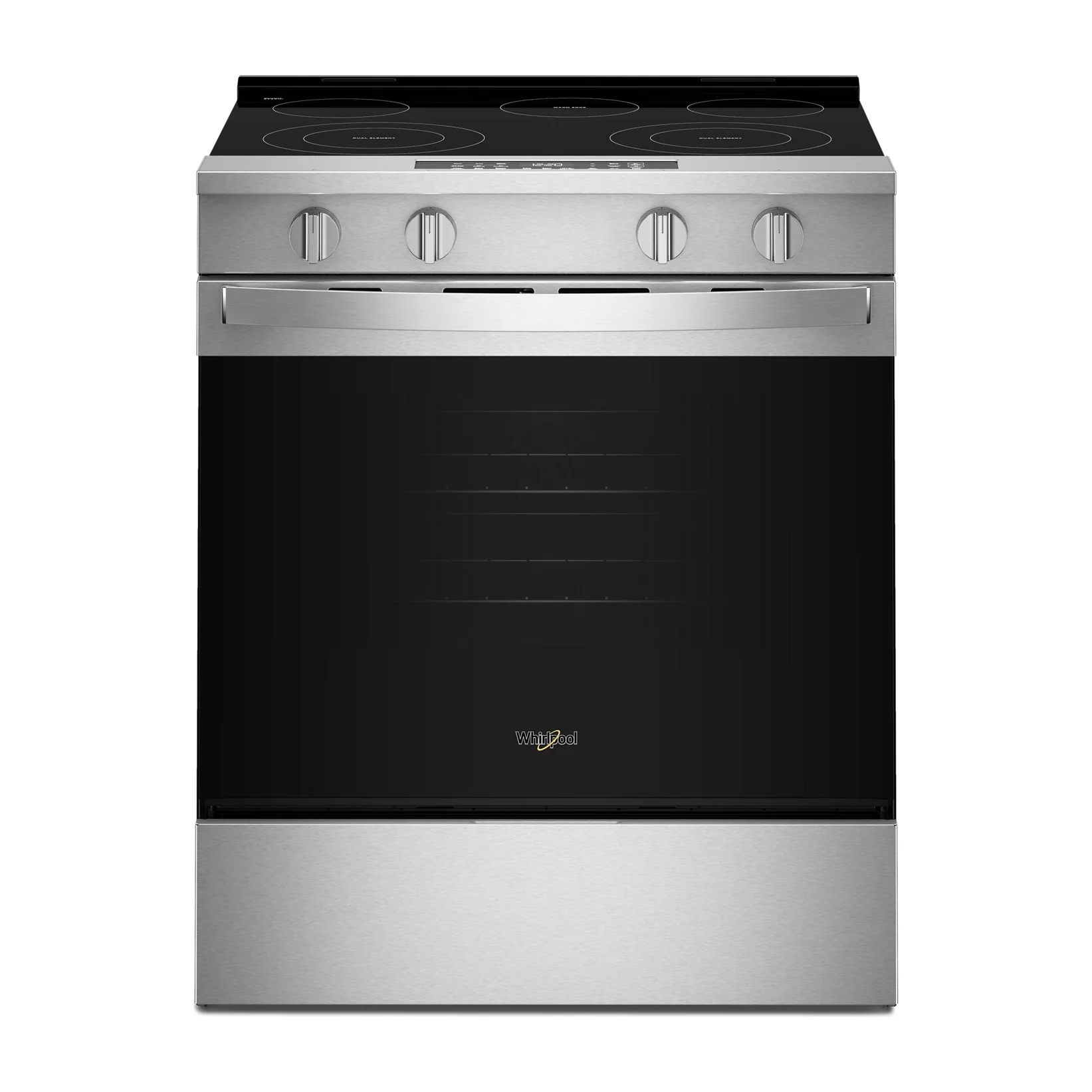 Factory Closeout Whirlpool 30-inch Electric Smart Range with Air Cooking Technology and Steam Clean