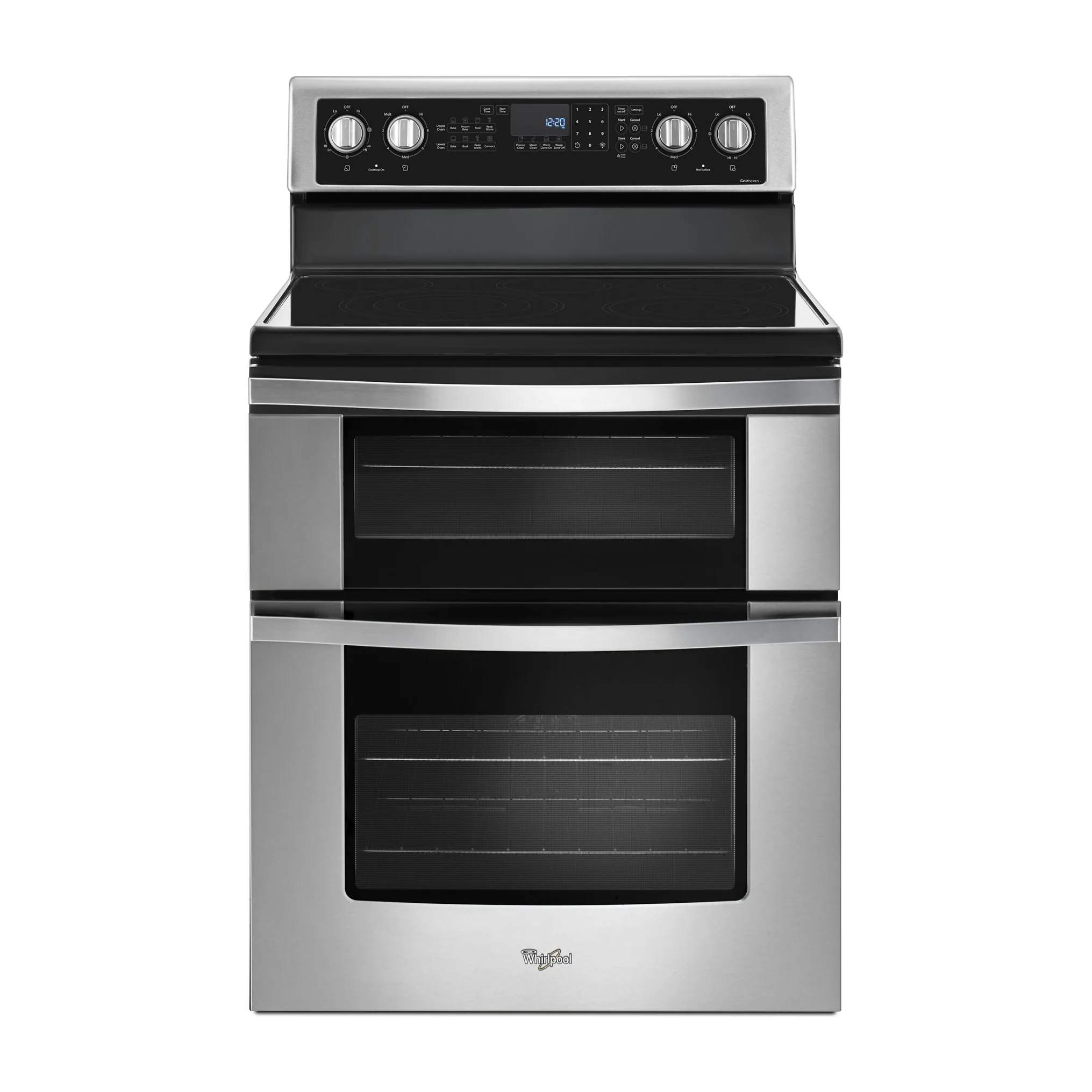 Factory Closeout Whirlpool 6.7 Cu. Ft. Electric Double Oven Range with True Convection