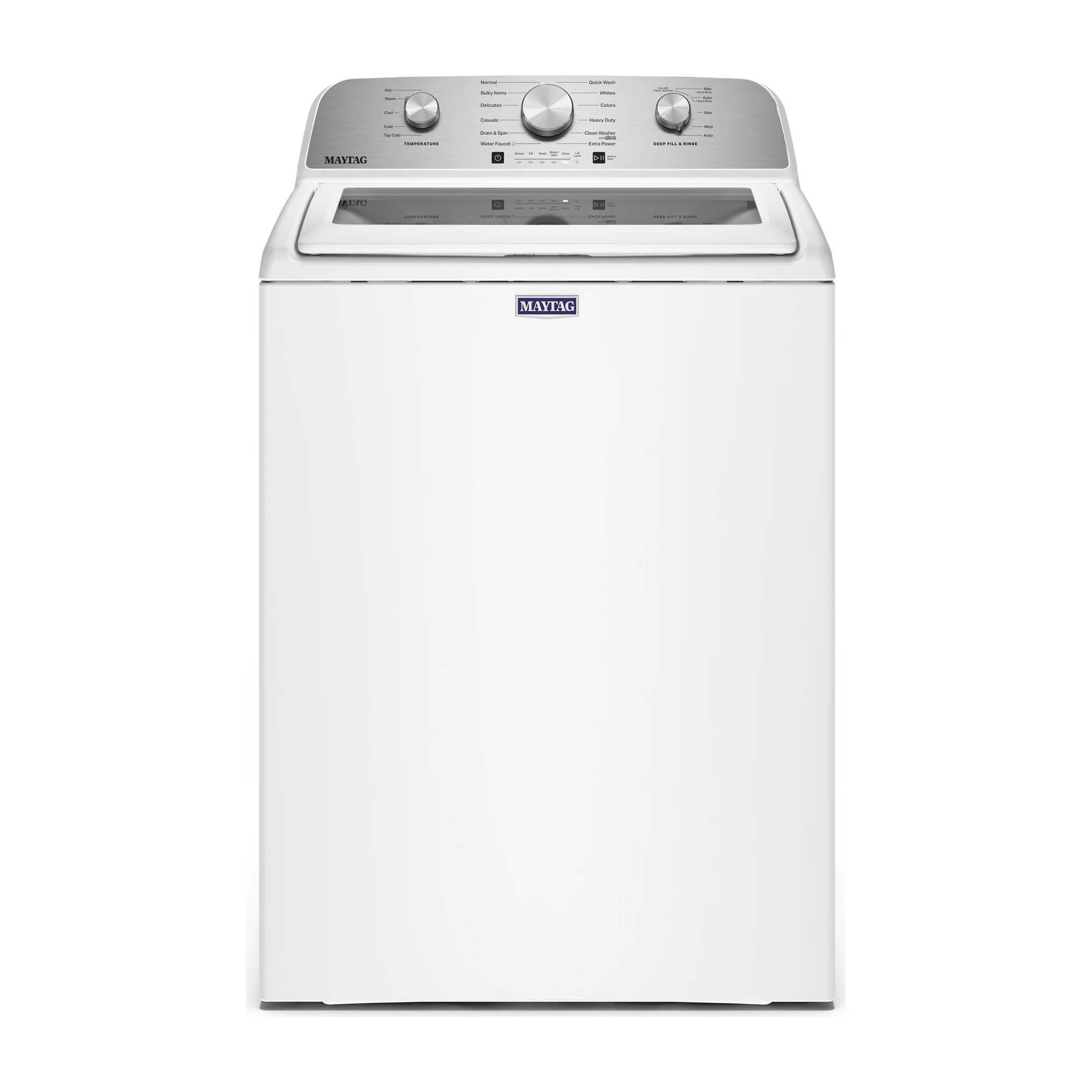 Factory Closeout Maytag 4.7 Cu. Ft. Top Load Agitator Washer with Extra Power Cycle