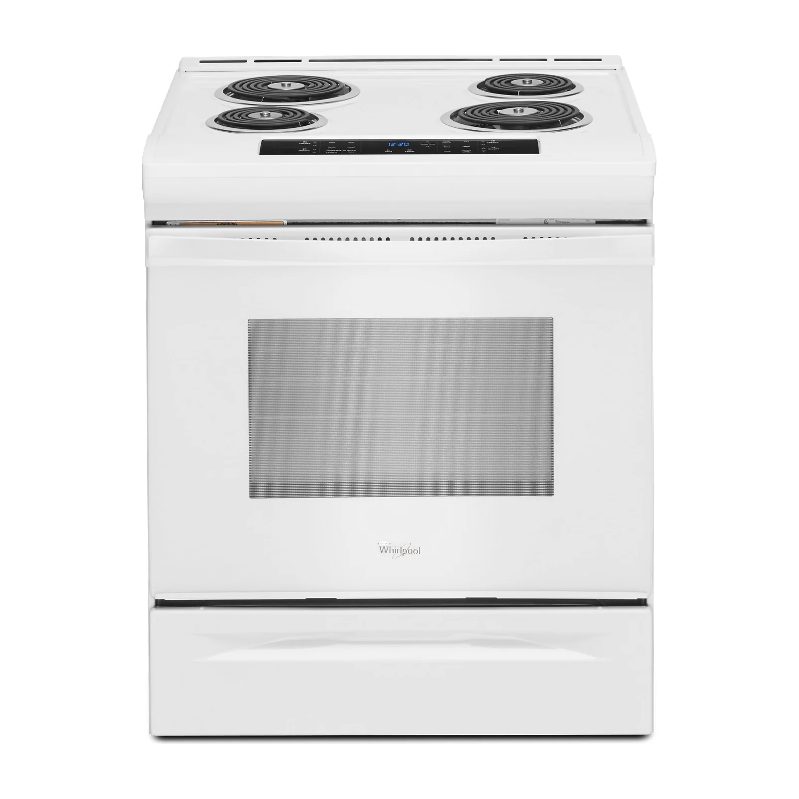Factory Closeout Whirlpool 4.8 cu. ft. Guided Electric Front Control Coil Range