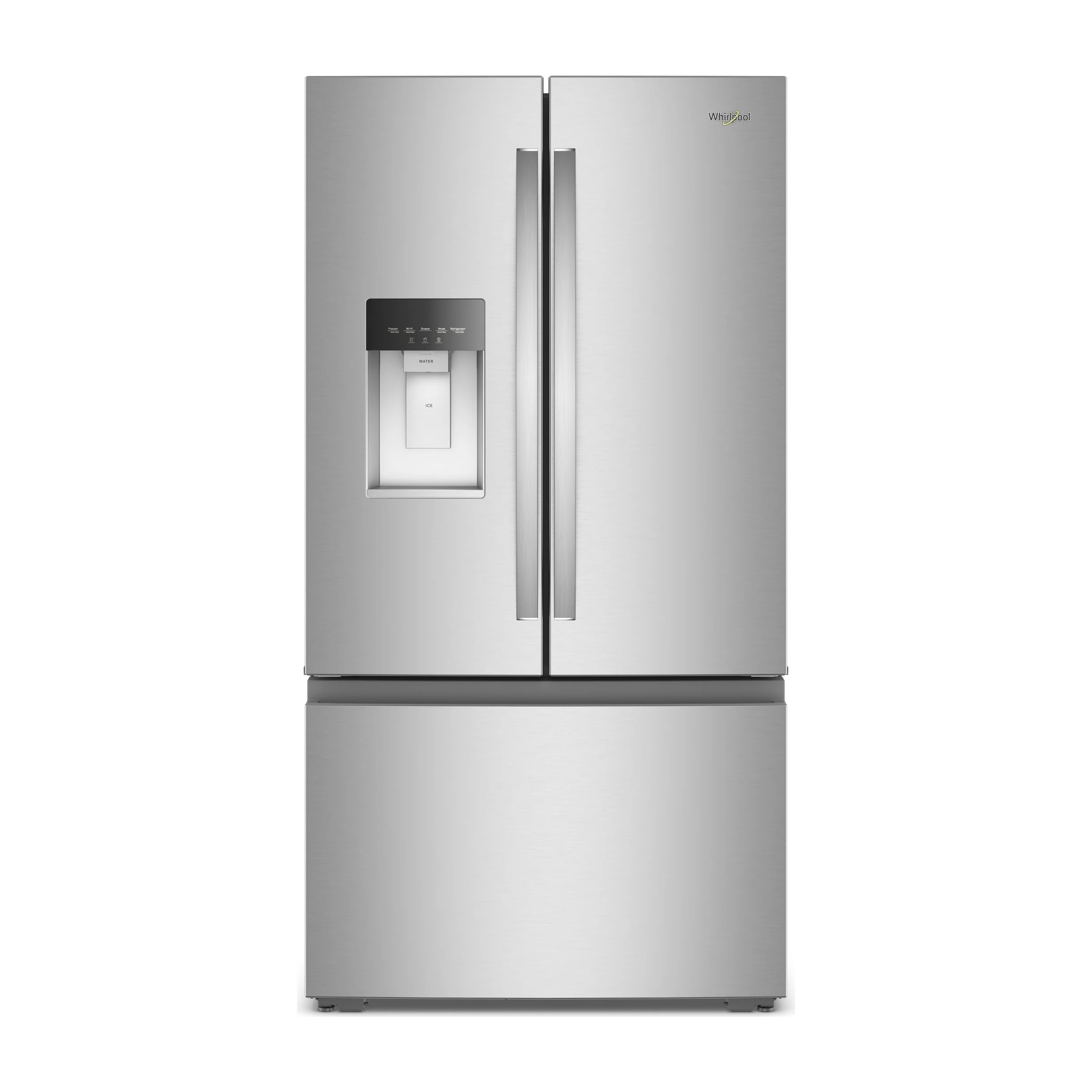 Factory Closeout Whirlpool 36-inch Wide True Counter-Depth 3-Door French Door Refrigerator - 23.4 cu. ft.