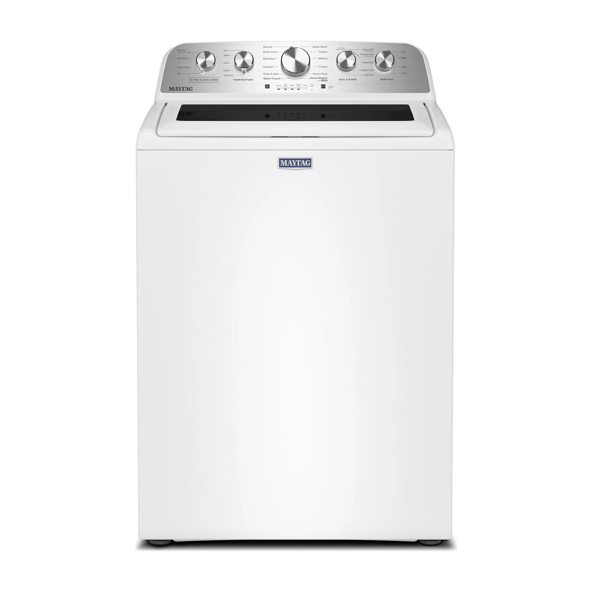 Factory Closeout Maytag 4.7 Cu Ft. Top Load Agitator Washer with Extra Power and Pet Pro Option