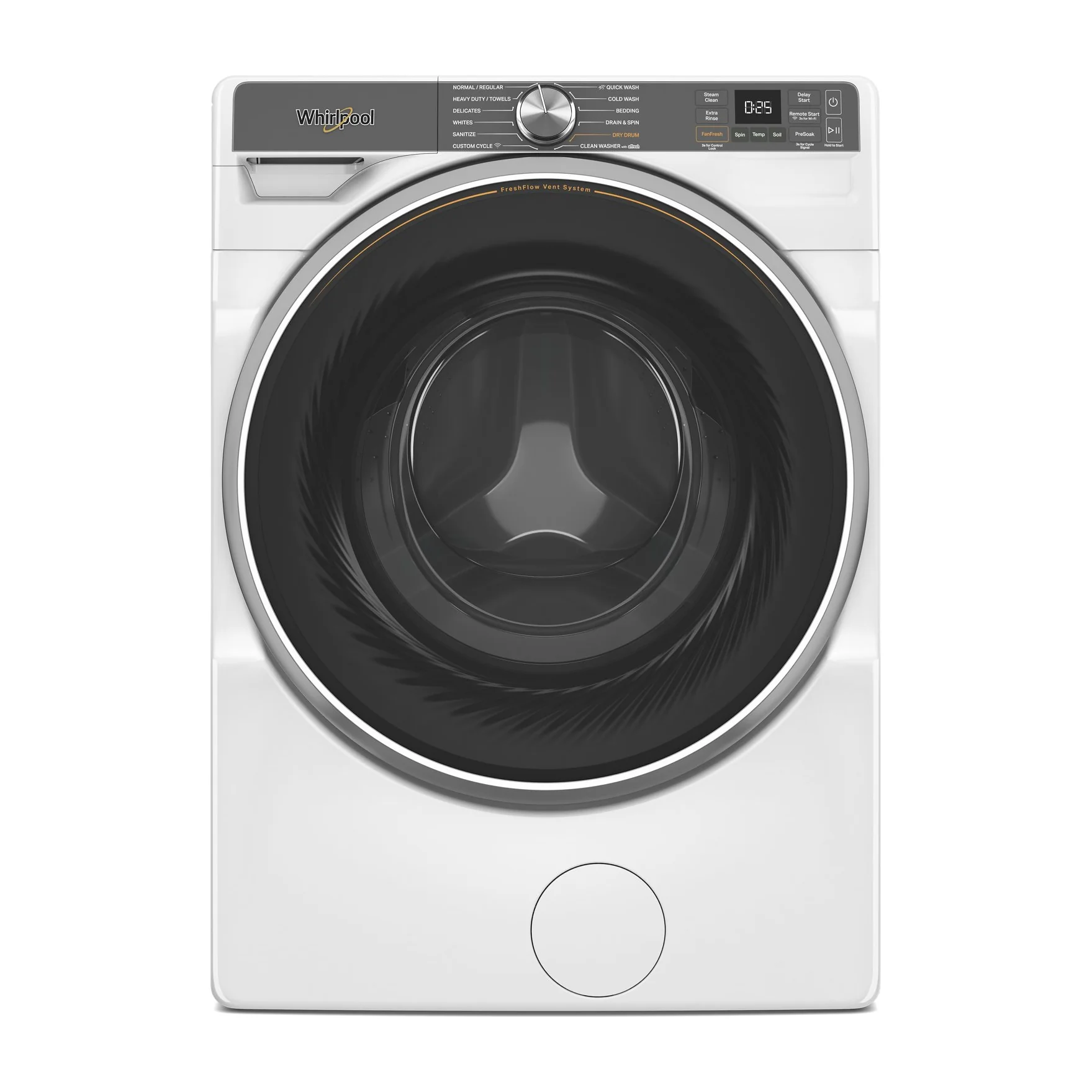 Factory Closeout Whirlpool 5.0 cu. ft. Smart Front Load ENERGY STAR® Certified Washer with FreshFlow™ Vent System and Intelligent Wash