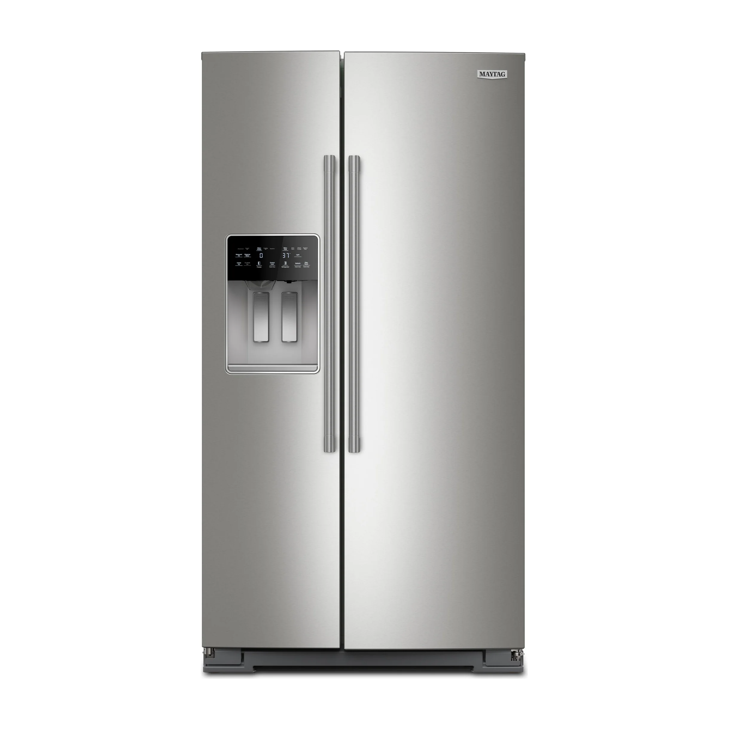 Factory Closeout Maytag 36-inch Wide Full-Depth Side-by-Side Refrigerator with Arctic Blue Interior - 28.7 Cu. Ft.